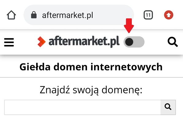 Tryb ciemny w Aftermarket.pl. Jak działa, jakie ma zalety i jak go włączyć?